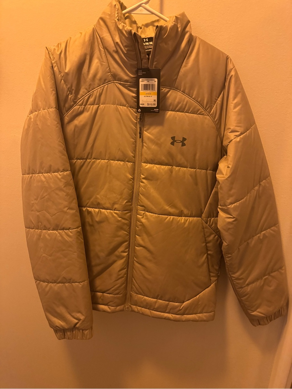 Under Armour Men's Tan Puffer Jacket